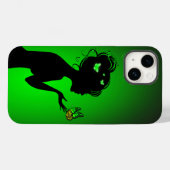 Peak voor iPhone 14 Green Papillons Case-Mate iPhone Case (Achterkant (horizontaal))