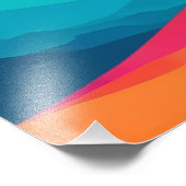 Peak Wonder: Een grillige berg zonsondergang Foto Afdruk (Hoek)