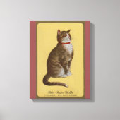 Peake, Chessie's Old Man tomcat tabby cat Canvas Afdruk (Voorkant)