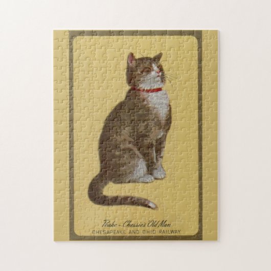 Peake, Chessie's Old Man tomcat tabby cat Legpuzzel (Verticaal)