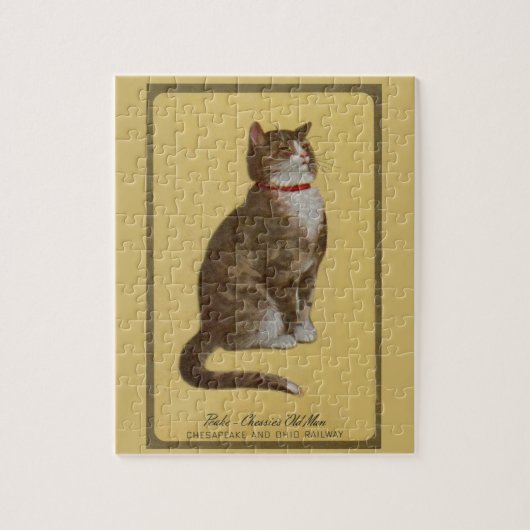 Peake, Chessie's Old Man tomcat tabby cat Legpuzzel (Verticaal)