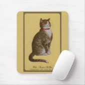 Peake, Chessie's Old Man tomcat tabby cat Muismat (Met muis)