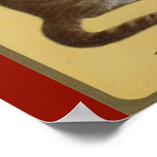 Peake, Chessie's Old Man tomcat tabby cat Poster (Hoek)