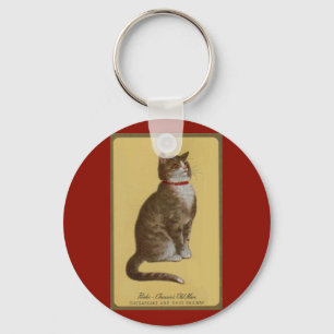 Peake, Chessie's Old Man tomcat tabby cat Sleutelhanger