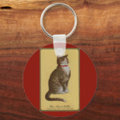 Peake, Chessie's Old Man tomcat tabby cat Sleutelhanger (Voorkant)
