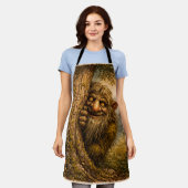 Peaking Norwegian Troll, Apron Schort (Gedragen)