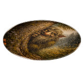 Peaking Norwegian Troll, Cutting Board Snijplank (Hoek)