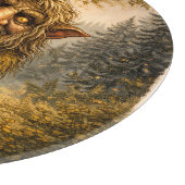 Peaking Norwegian Troll, Cutting Board Snijplank (Hoek)