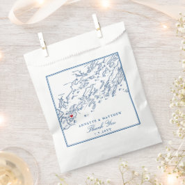 Peaks Island Maine Casco Bay Elegant Weddenschap P Bedankzakje