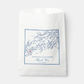 Peaks Island Maine Casco Bay Elegant Weddenschap P Bedankzakje (Voorkant)