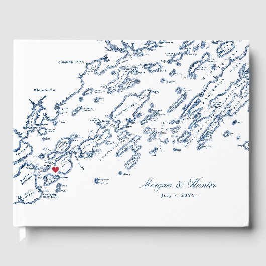 Peaks Island Maine Casco Bay Weddenschap Gastenboek (Voorkant)