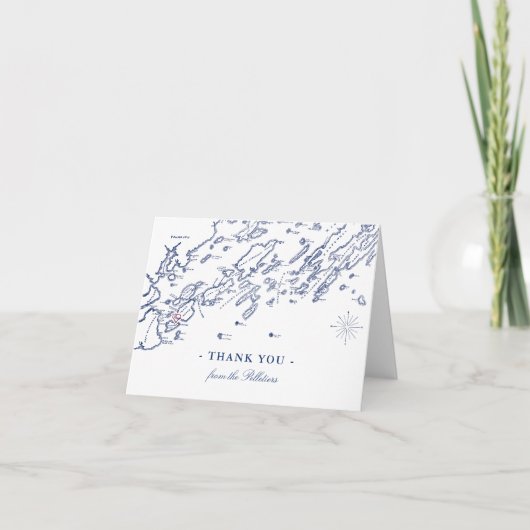 Peaks Island Maine Dank jullie kaarten Gepersonali (Voorkant)