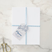 Peaks Island Maine Elegante Moderne Huwelijksgunst Cadeaulabel (Met Touw)