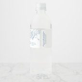 Peaks Island Maine Wedding Waterfles Etiket (Achterkant)