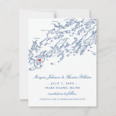 Peaks Island Save the Date for a Maine Wedding (Voorkant)