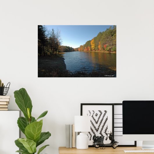 Peaks Lake in de Poconos print 018 (Thuiskantoor)