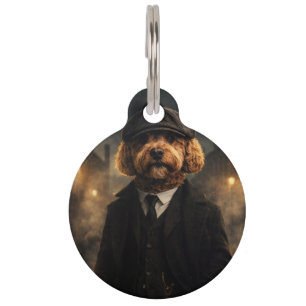 Peaky Blinders Cockapoo Hondenpenning   Gangster S Huisdierpenning