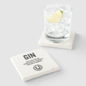 Peaky Blinders Gin Label Stenen Onderzetter (Zijkant)
