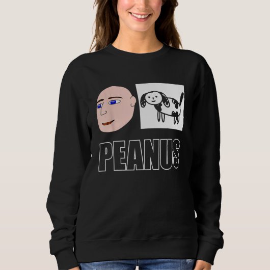 Peanus Cringe Vervloekte Onscharnierende meme Humo Trui (Voorkant)