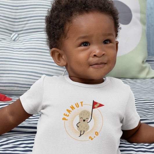 Peanut 2.0 - Lachende pinda met pinda vlag T-shirt