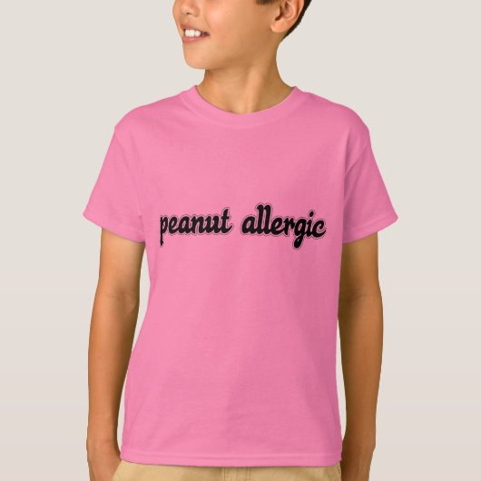 Peanut Allergisch t-shirt (Voorkant)