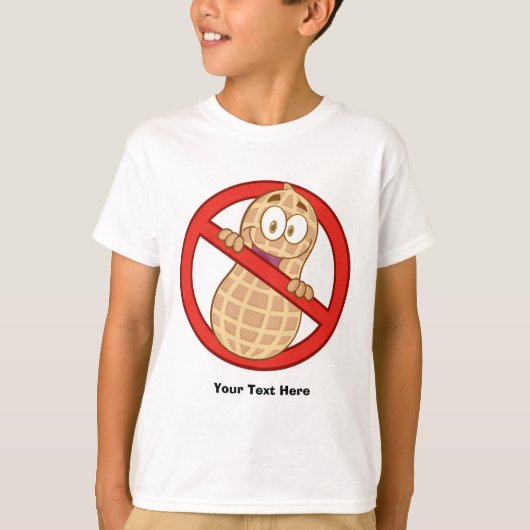 Peanut Allergy 2 (aanpasbaar) T-shirt (Voorkant)