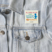 Peanut Allergy Alert Superheld Boy Button (In situ)