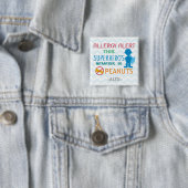 Peanut Allergy Alert Superheld Boy Button (In situ)