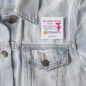 Peanut Allergy Alert Superheld Girl Button (In situ)