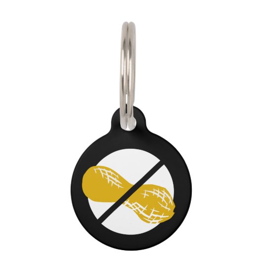 Peanut Allergy Kinder Aangepaste contactpersoon vo Huisdierpenning (Voorkant)