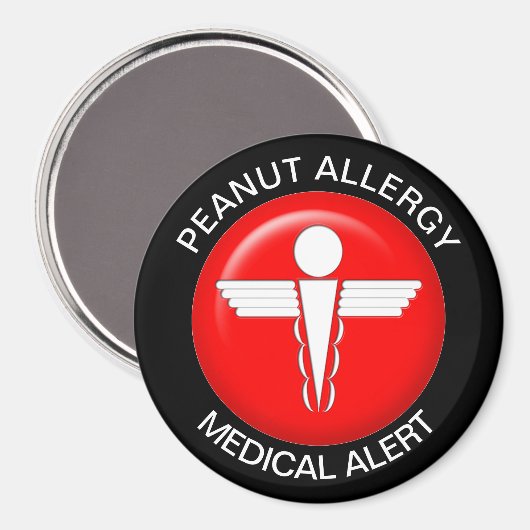Peanut Allergy Magneet (Voorkant / Achterkant)