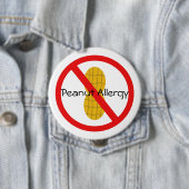 Peanut Allergy Pin Ronde Button 4,0 Cm (In situ)