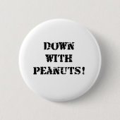 Peanut Allergy Ronde Button 5,7 Cm (Voorkant)