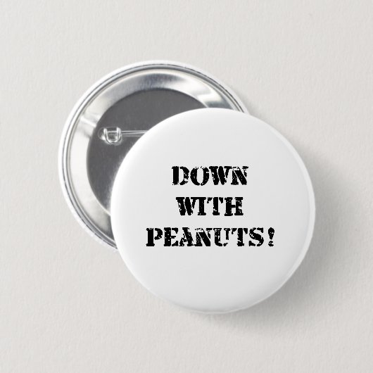 Peanut Allergy Ronde Button 5,7 Cm (Voorkant /achterkant)