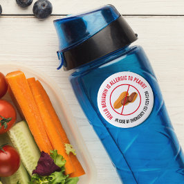 Peanut Allergy Ronde Sticker