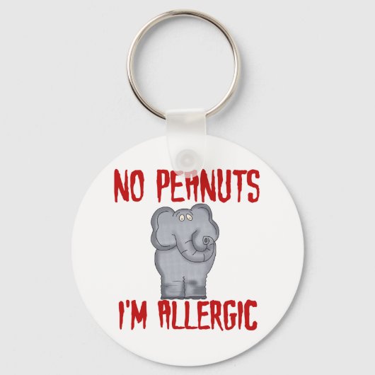 Peanut Allergy Sleutelhanger (Voorkant)