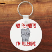 Peanut Allergy Sleutelhanger (Voorkant)