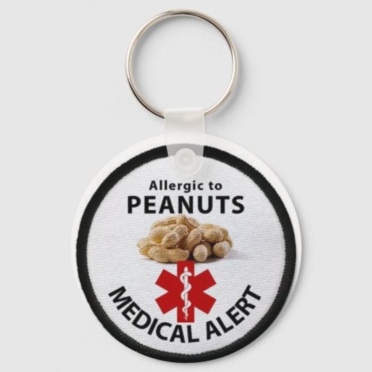 Peanut Allergy Sleutelhanger (Voorkant)