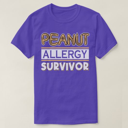 Peanut Allergy Survivor T-shirt (Design voorkant)