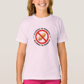 Peanut allergy warning food alert t-shirt (Voorkant)