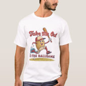 Peanut at Bat: Honkbal Fun T-shirt (Voorkant)