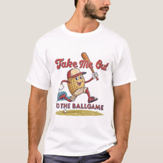 Peanut at Bat: Honkbal Fun T-shirt