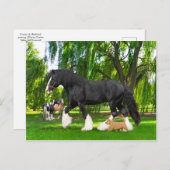 "Peanut & Blackbird"  Briefkaart (Voorkant / Achterkant)