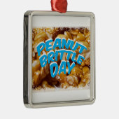Peanut Brittle Day - Waardedag Metalen Ornament (Rechts)
