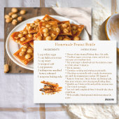 Peanut Brittle Recipe  Briefkaart