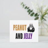 Peanut Buddha & Jelly Briefkaart (Staand voorkant)