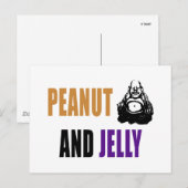 Peanut Buddha & Jelly Briefkaart (Voorkant / Achterkant)