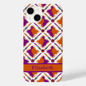 Peanut Butter and Grape Jelly Pattern Name Case-Mate iPhone Case (Achterkant)