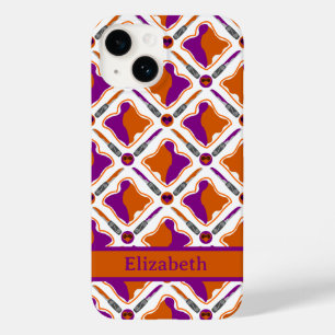 Peanut Butter and Grape Jelly Pattern Name Case-Mate iPhone 14 Hoesje