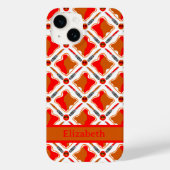 Peanut Butter and Strawberry Jam Pattern Name Case-Mate iPhone Case (Achterkant)
